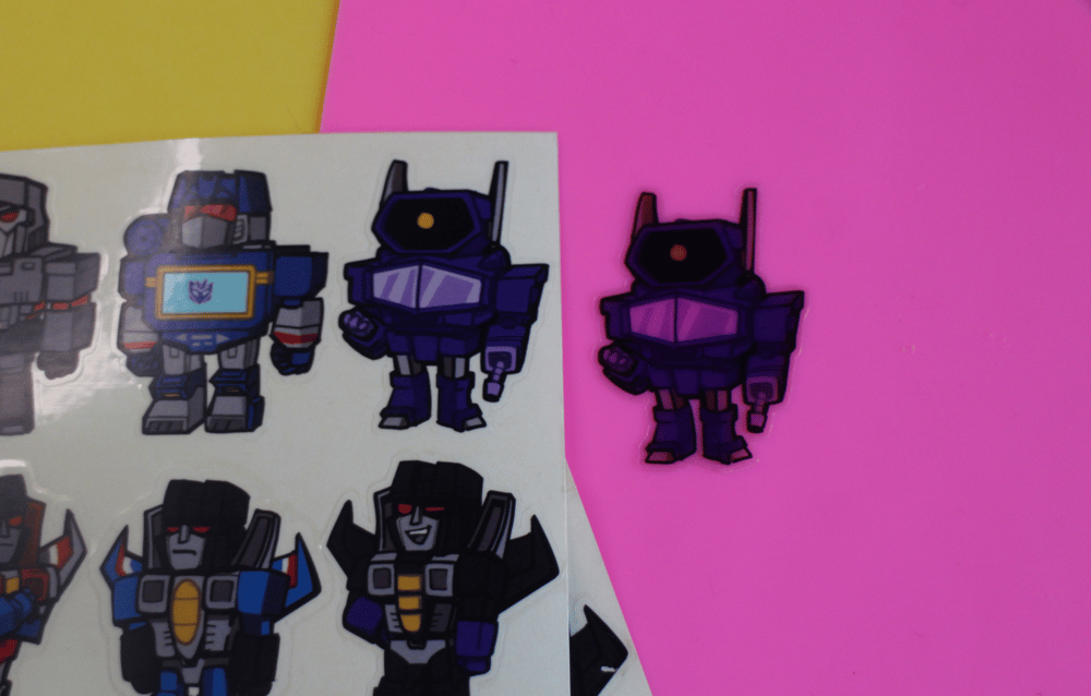 AUTOBOT AND DECEPTICON - Vynil Sticker sheet