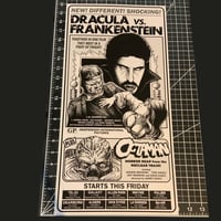 Image 2 of Dracula VS Frankenstein 10 x 20 Ad Mat Print