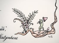 Image 4 of "Absonderliche Pilze" - handcoloured screenprint