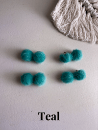 Image 5 of Dainty Faux Fur Earrings