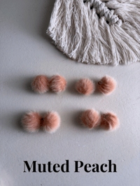 Image 6 of Dainty Faux Fur Earrings