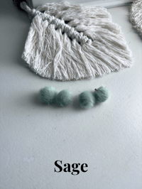 Image 12 of Dainty Faux Fur Earrings