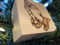 Image 3 of Praying Hands - Basswood Block 