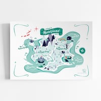 Image 2 of Affiche Carte Nerverland Peter Pan