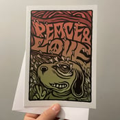 Image of ‘PEACE & LOVE’ Greetings Card