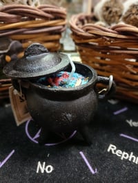 Image 2 of White Sage smudge candle cauldron