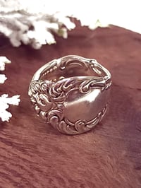 Image 1 of Intricate Spoon Ring Size 6-6.5