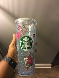 Image 2 of Scrub Life Snowglobe tumbler 