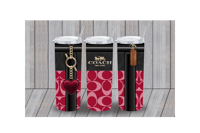 BURGUNDY COACH PURSE TUMBLER