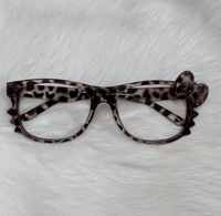 Image 1 of Leopard Print Kitty Glasses