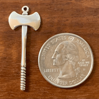 Image 3 of Miniature Battle Axe Necklace