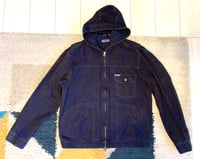 Image 1 of Sugar Cane “light” line indigo dyed hooded jacket, size M 