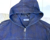 Image 2 of Sugar Cane “light” line indigo dyed hooded jacket, size M 