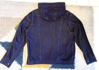 Image 7 of Sugar Cane “light” line indigo dyed hooded jacket, size M 