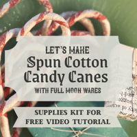 Image 1 of Let's Make Spun Cotton Candy Canes - Supplies kit (for free video tutorial)