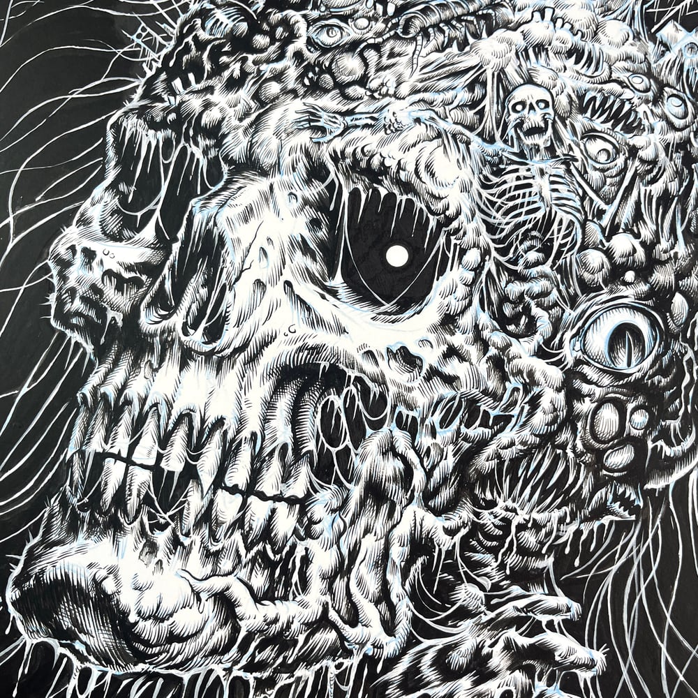 Image of Graveyard Skull - Original Artboard