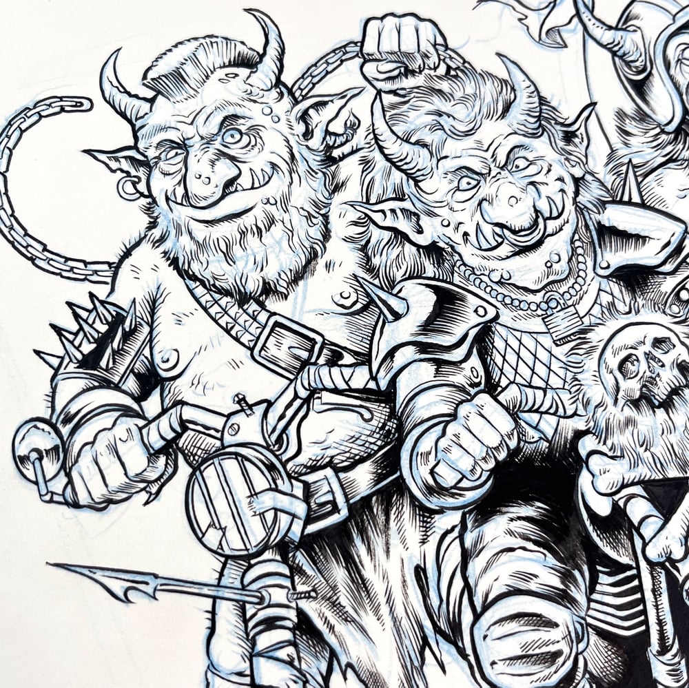 Image of Trolls Trolls Trolls - Original Artboard