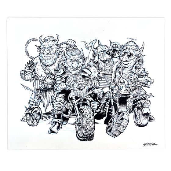 Image of Trolls Trolls Trolls - Original Artboard