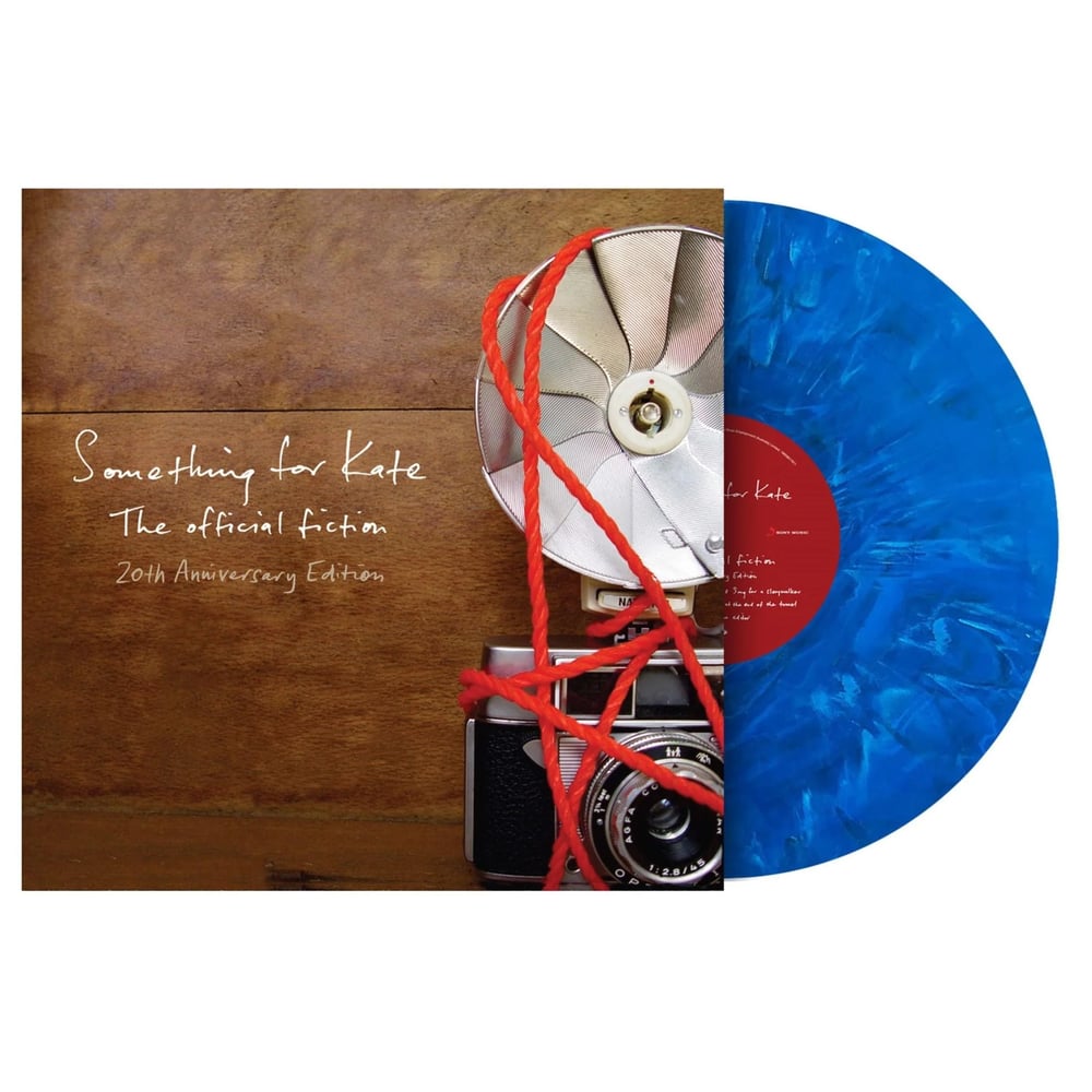 Image of Something for Kate 'The Official Fiction 20th Anniversary Edition' marbelised blue & white vinyl