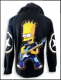 Image 1 of Bartstar Custom patched and studded Hoodie Size Large