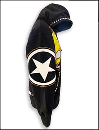 Image 3 of Bartstar Custom patched and studded Hoodie Size Large