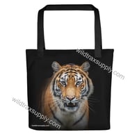 Image 1 of Tiger 15" x 15" tote bag