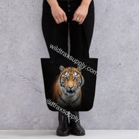 Image 4 of Tiger 15" x 15" tote bag