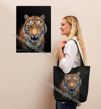 Image 5 of Tiger 15" x 15" tote bag