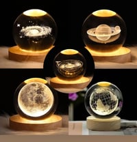 3D Galaxy Crystal Ball lamp