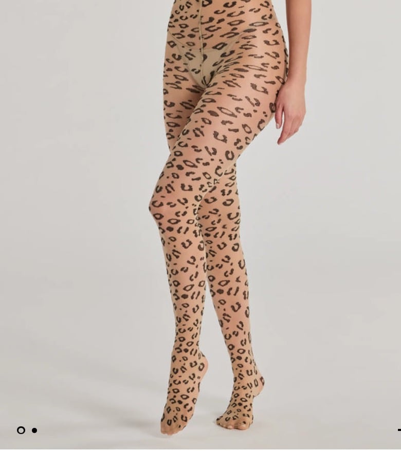 Image of Leopard Print Stockings 