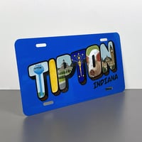 Tipton Indiana Retro License Plate