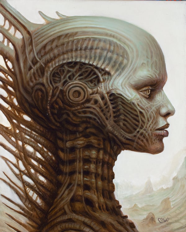 Image of "Left sister" Canvas Giclee Print 20x16"