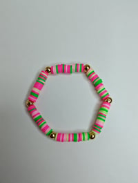 Watermelon Clay Bead Bracelet