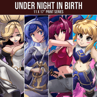 Image 1 of Under Night 11x17" Print Series: Hilda, Mika, Orie, Yuzuriha