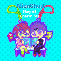 Image 1 of AlienGhost DanDaDan Magnet Charm Set (PREORDER)