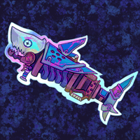 Image 2 of Fishbones x Chompers Acrylic Pin (PREORDER)