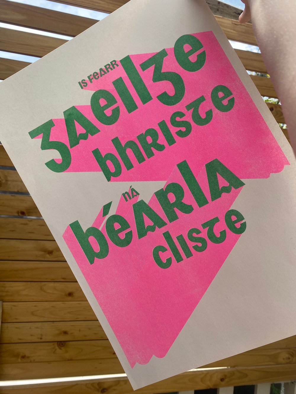 Image of *AUSTRALIA ONLY* Gaeilge Bhriste Print