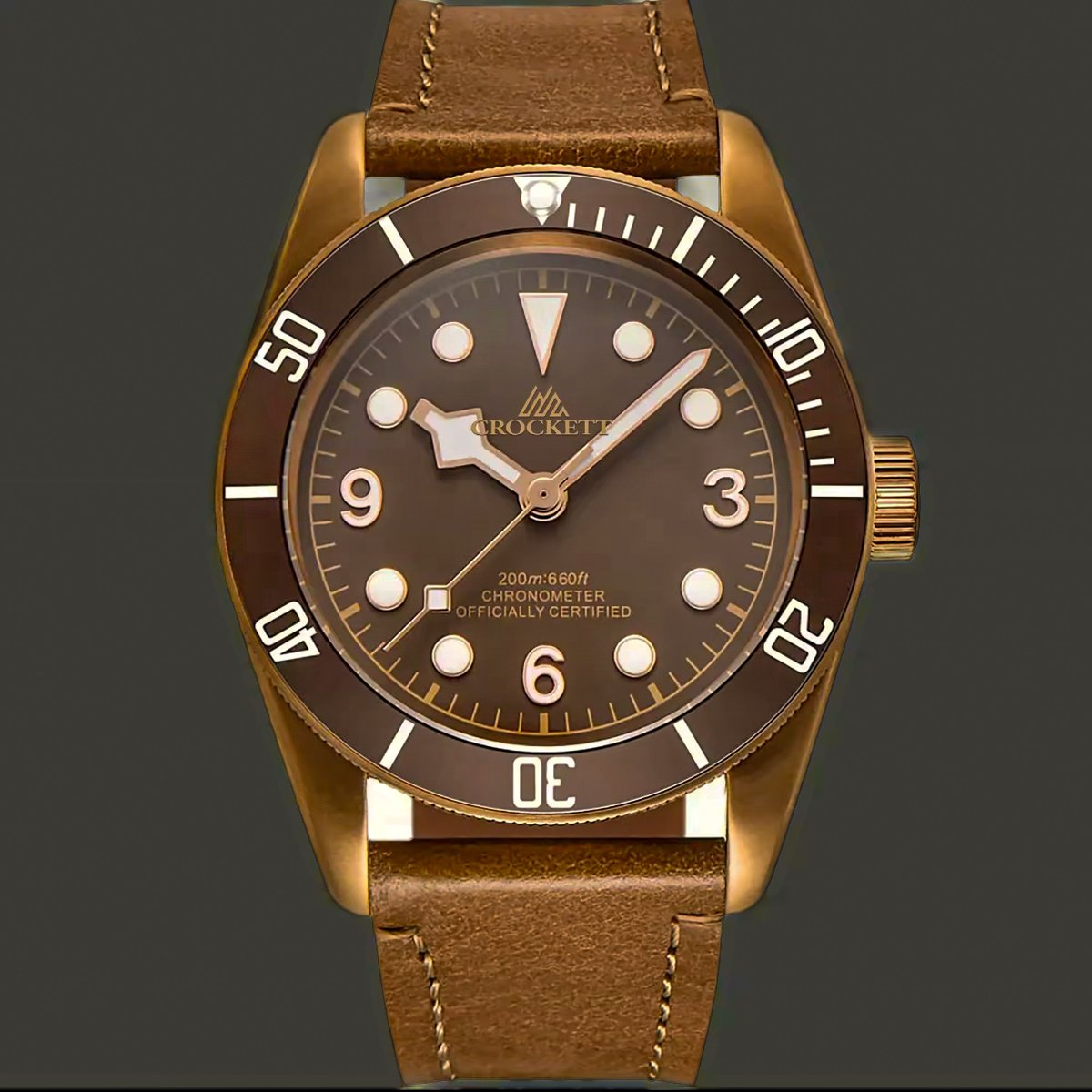 CWC Tudor Black Bay - Bronze Heritage Dive Watch Design | Crockett Watch Co