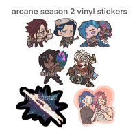 Image 4 of Arcane Season 2 Vinyl Stickers 