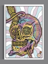 Image 2 of Psychedelic Skull/dagger (limited to 50) trading card 