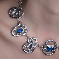 Image 4 of Crown Jewel Necklace (Blue/Red/Green)