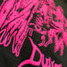 Image of 'LIGHTS OUT' - CREW SWEATSHIRT - CHOCOLATE / NEON PINK 