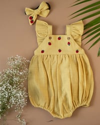 Image 2 of Yellow Sunshine | Baby Girl Gift Hamper with Muslin Swaddle and Toy