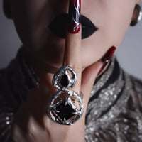 Image 3 of Duality Ring (Black/Red)