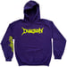 Image of 'BREAK THE CHAIN' LOGO HOOD - PURPLE / NEON YELLOW