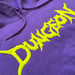 Image of 'BREAK THE CHAIN' LOGO HOOD - PURPLE / NEON YELLOW