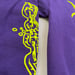 Image of 'BREAK THE CHAIN' LOGO HOOD - PURPLE / NEON YELLOW