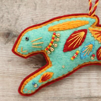 Image 2 of Turquoise Hare Decoration