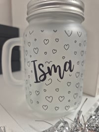 Image 3 of Frosted mason jar - 3 designs