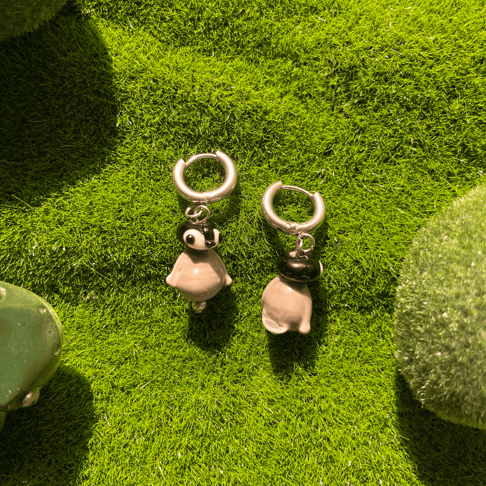 Image of Baby Penguin Silver Earrings 🐧